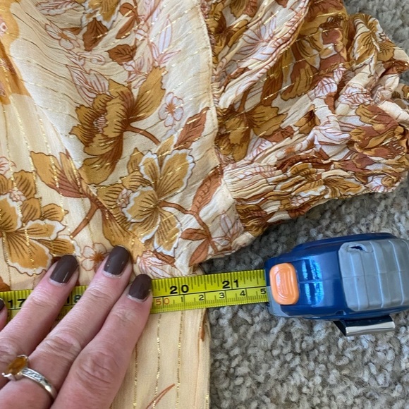 Spell and the Gypsy Coco Lei Mumu Dress in Burnt Yellow Size S BOHO Bohemian - Picture 7 of 9